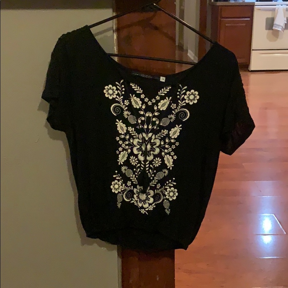 Black boho shirt